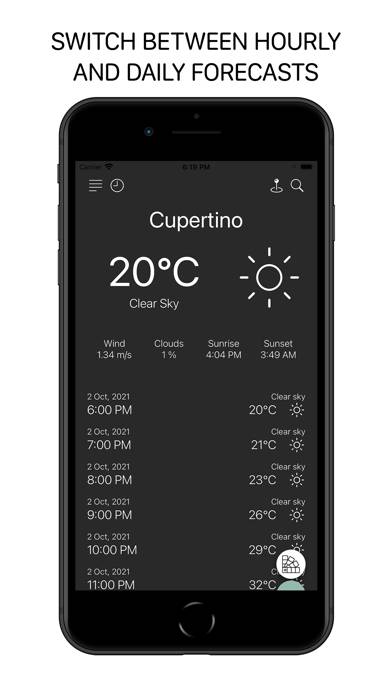 Minimalistic Weather App App skärmdump #2