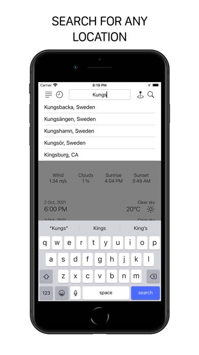 Minimalistic Weather App App skärmdump #4