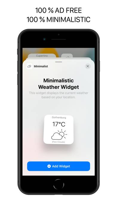 Minimalistic Weather App App skärmdump #6