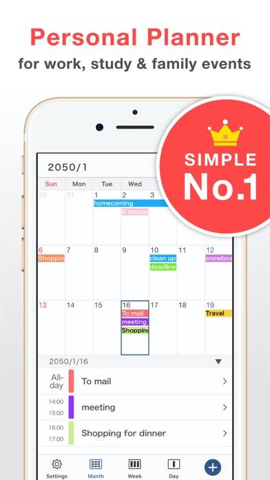 Simple Calendar: To Do Planner