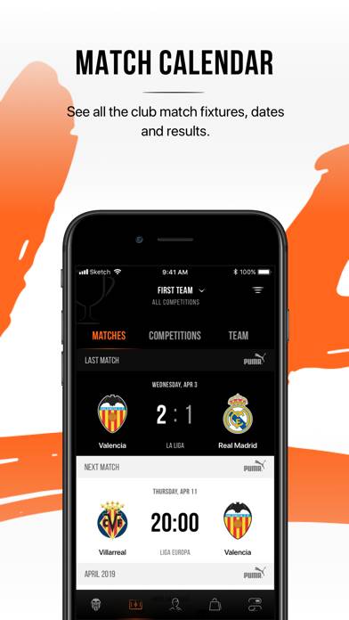 Valencia CF Captura de pantalla de la aplicación #3
