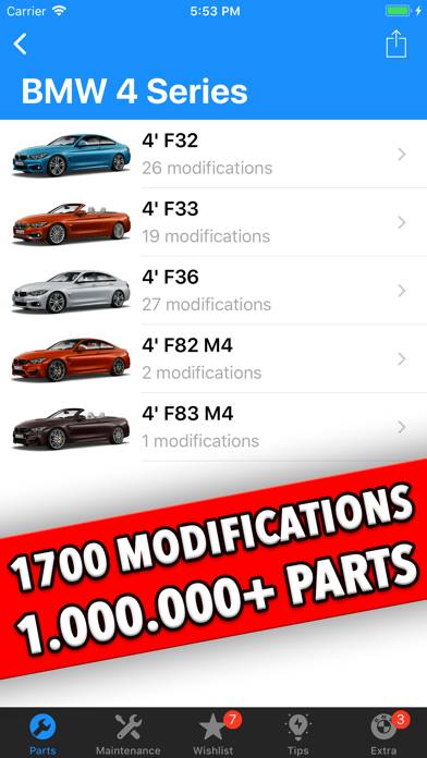 BMW Parts Schermata dell'app #2