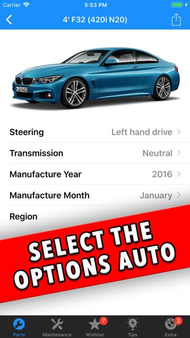 BMW Parts Schermata dell'app #3