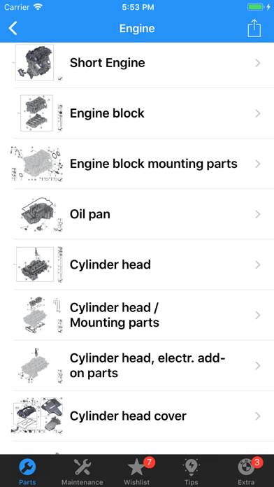 BMW Parts Schermata dell'app #5