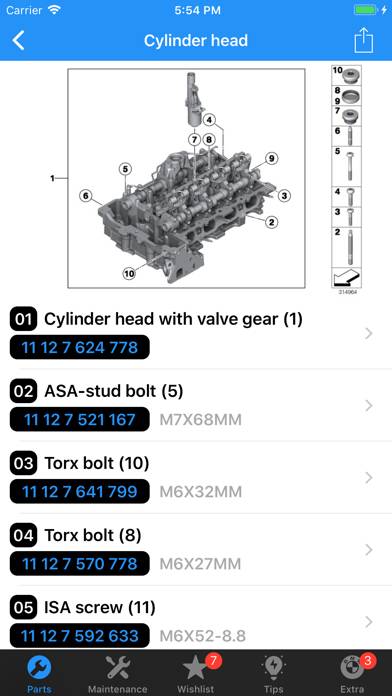 BMW Parts Schermata dell'app #6