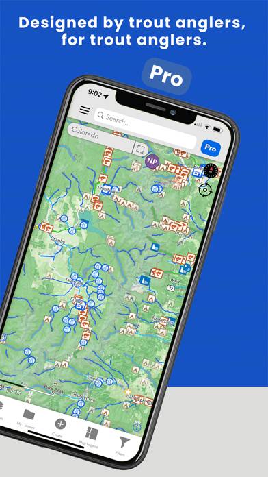 TroutRoutes: Fly Fishing Maps App screenshot