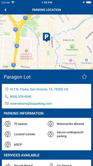 LAZ Parking App screenshot