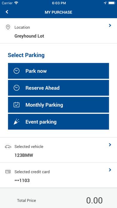 LAZ Parking App screenshot