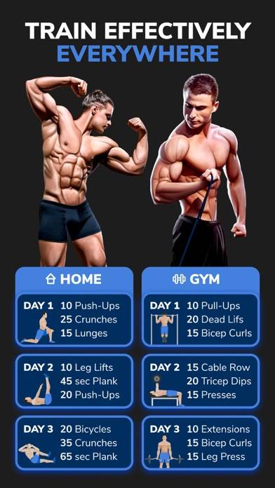 Workouts For Men: Gym & Home Captura de pantalla de la aplicación #3