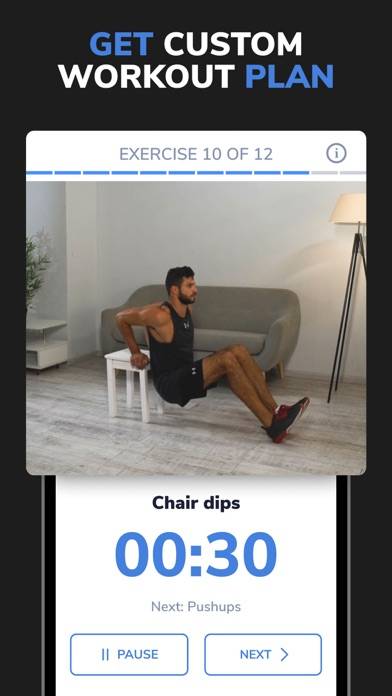 Workouts For Men: Gym & Home Captura de pantalla de la aplicación #5