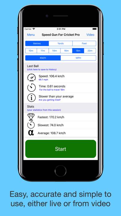 Speed Gun for Cricket Pro App screenshot #2