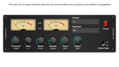 Audio Compressor AUv3 Plugin App screenshot #1