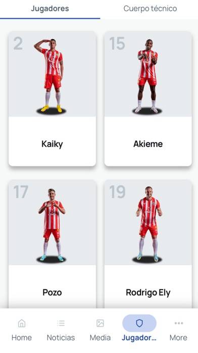 UD Almería Captura de pantalla de la aplicación