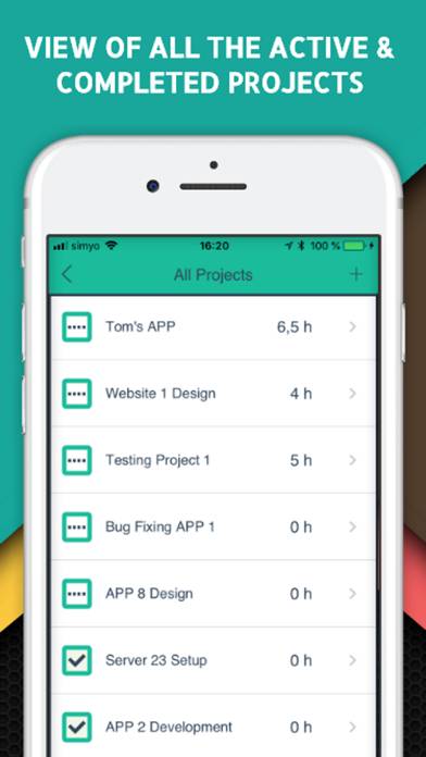 Projects Time Tracker Captura de pantalla de la aplicación #5