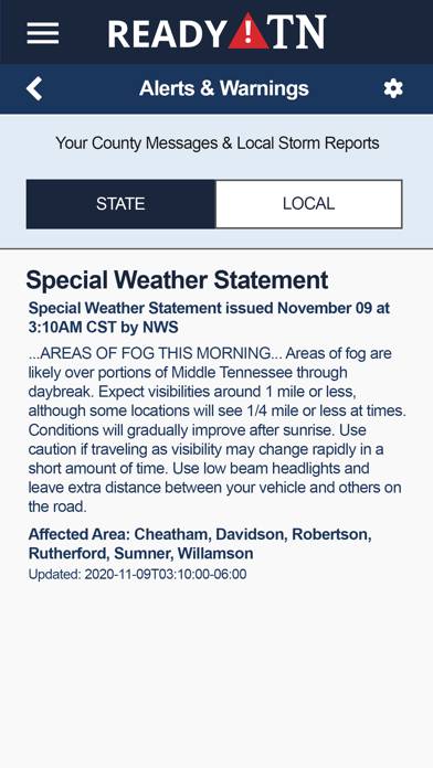 ReadyTN 2.0 App screenshot