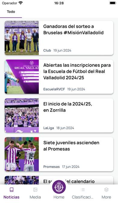 Real Valladolid CF Official Captura de pantalla de la aplicación #4