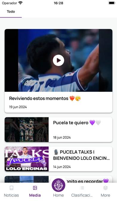 Real Valladolid CF Official Captura de pantalla de la aplicación #5