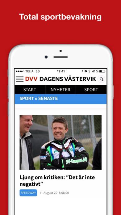 Dagens Västervik App skärmdump #2