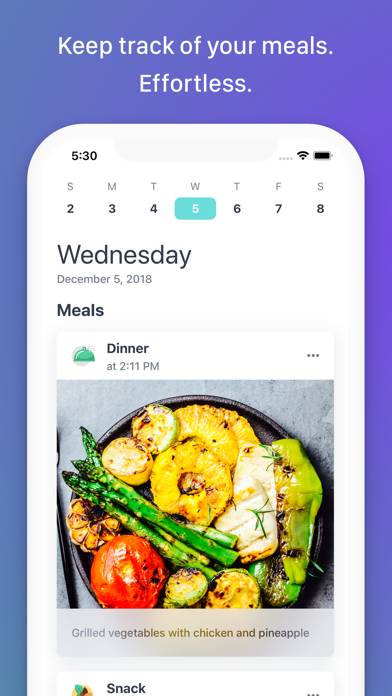 MealSnap: Photo Food Diary Captura de pantalla de la aplicación #1
