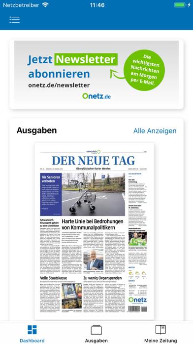 Oberpfalz Medien E-Paper screenshot
