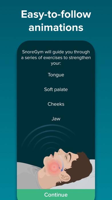 SnoreGym : Reduce Your Snoring Captura de pantalla de la aplicación #2
