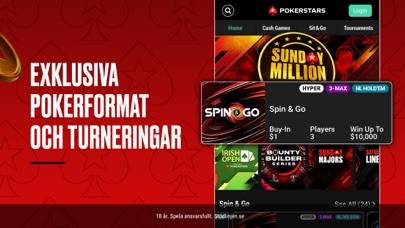 PokerStars Svenska Poker Spel App skärmdump #2