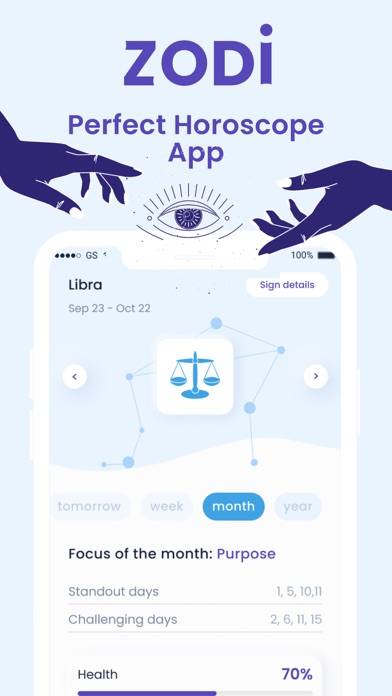 Zodi: Horoscope & Astrology App screenshot #1