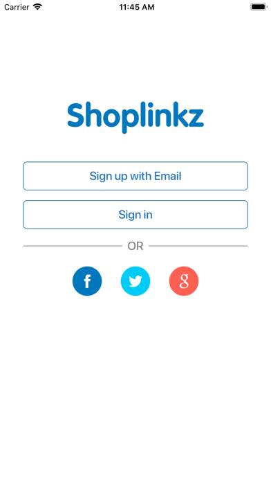 Shoplinkz App screenshot #1