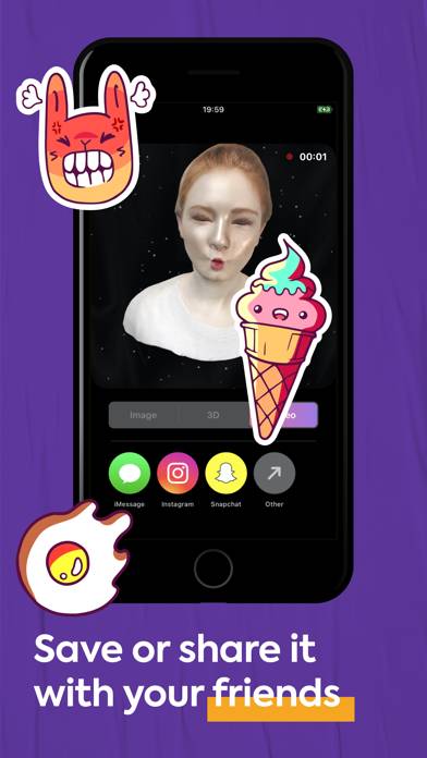 FaceHero 3D Stickers and Masks Schermata dell'app #3