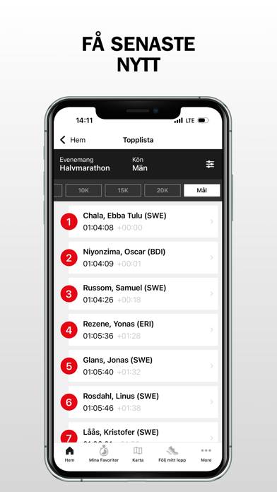Adidas Stockholm Halvmaraton App skärmdump