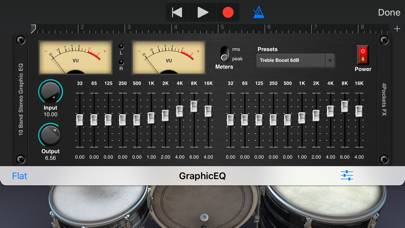 Stereo Graphic EQ AUv3 Plugin captura de pantalla