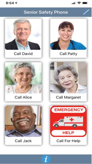 Senior Safety Phone App-Screenshot #1