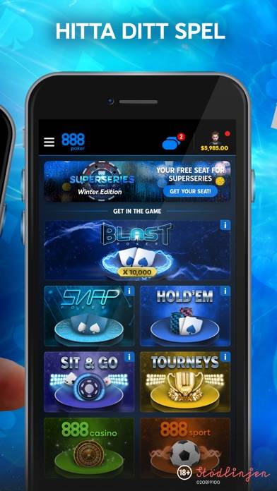 888poker App skärmdump #5