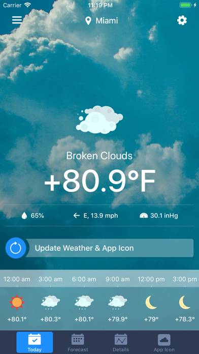 Weather on Icon screenshot