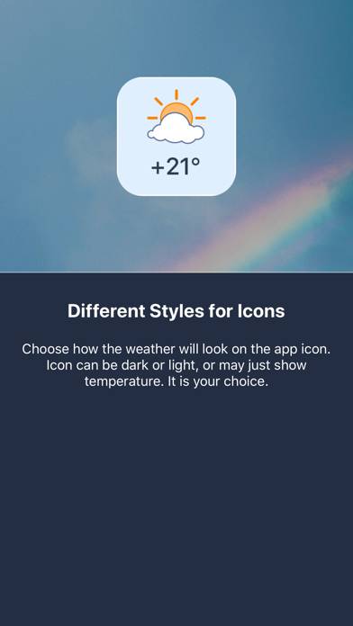 Weather on Icon Скриншот приложения #4