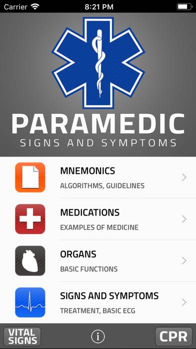 Paramedic: Signs And Symptoms Скриншот приложения #1