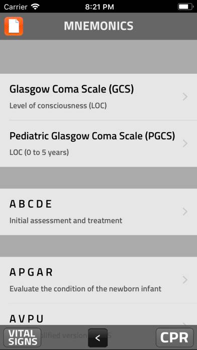 Paramedic: Signs And Symptoms App screenshot #2