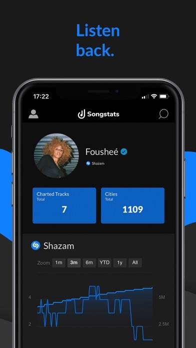 Songstats: Music Analytics Captura de pantalla de la aplicación #6