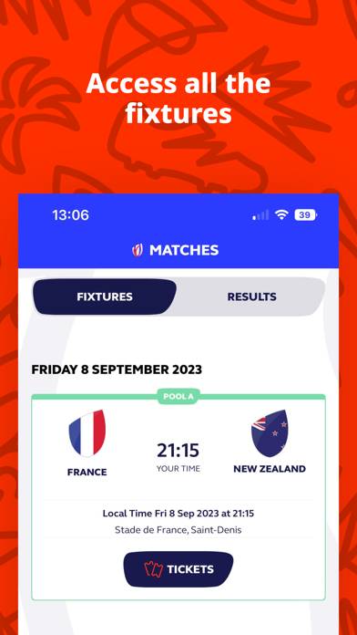 Rugby World Cup 2023 Capture d'écran de l'application #3
