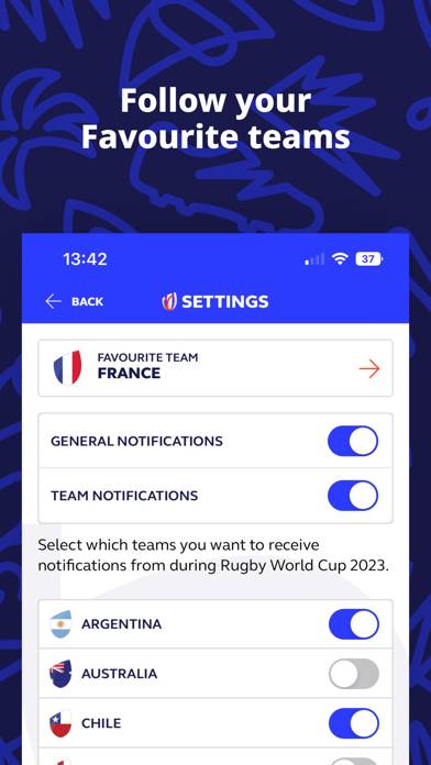 Rugby World Cup 2023 Capture d'écran de l'application #4