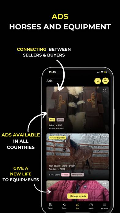 Horse Republic Mobile App Capture d'écran de l'application #6