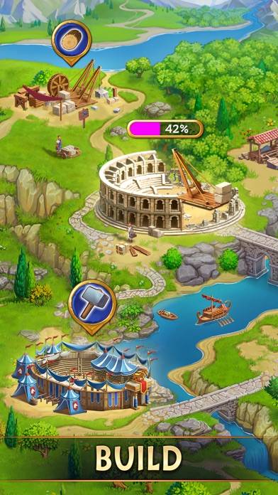 Jewels of Rome・Match-3 Empires captura de pantalla