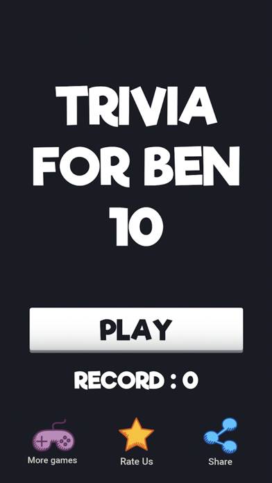Trivia for Ben 10 App skärmdump #3