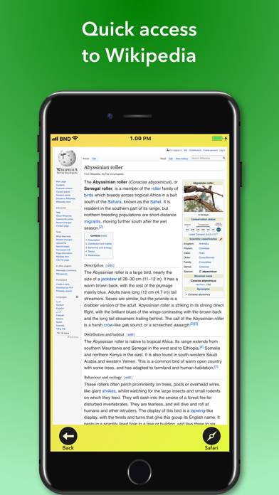 Bird Names Dictionary Captura de pantalla de la aplicación #6