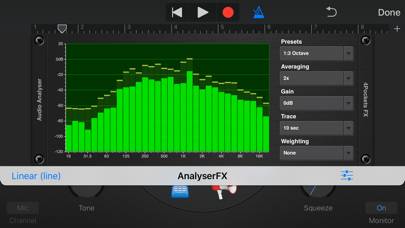 Analyser & Tuner AUv3 Plugin Schermata dell'app #1