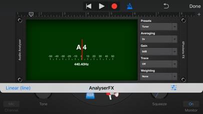 Analyser & Tuner AUv3 Plugin Schermata dell'app #2