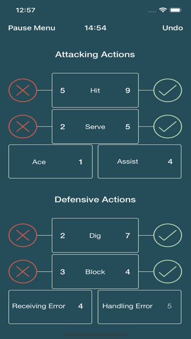 Volleyball StatKeeper App screenshot