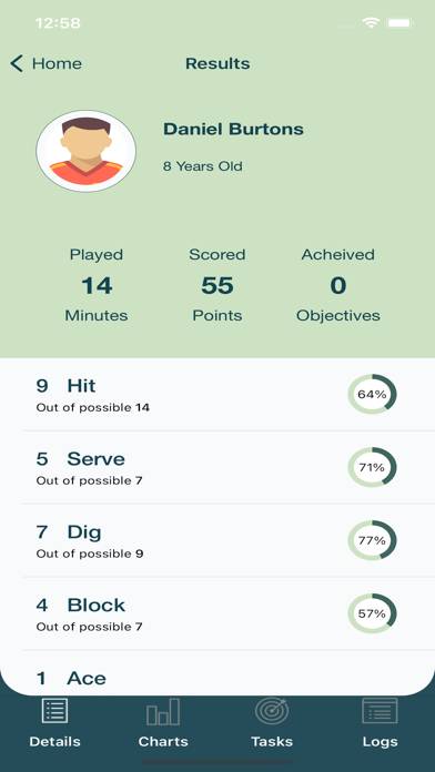 Volleyball StatKeeper App screenshot