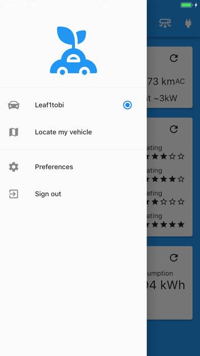 My Leaf for Nissan EV Captura de pantalla de la aplicación #2