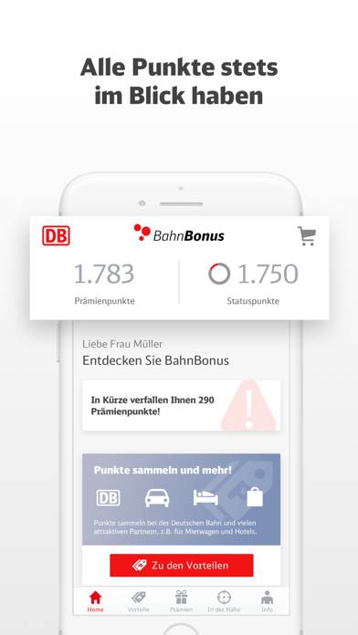BahnBonus App-Screenshot #1